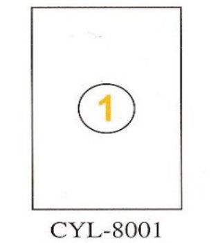 A3 Computer Label (1pcs borderless) (CYL-8001)